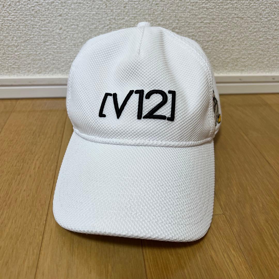 【V12 ミッキーキャップ】ゴルフ ホワイト