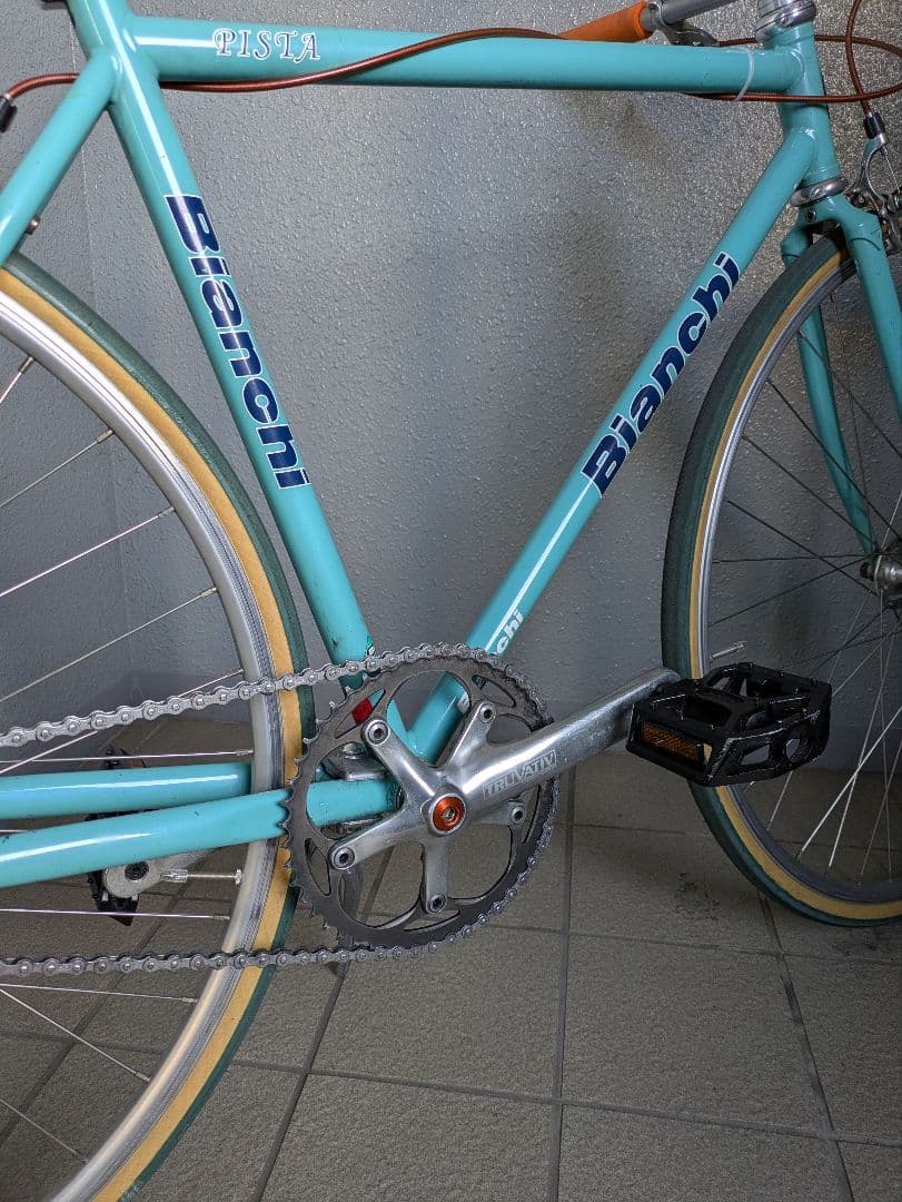 希少❗️Bianchi Pista シングルスピードフレーム 水色