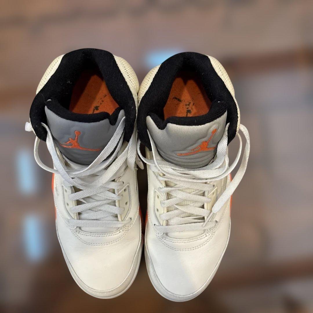 Nike Air Jordan 5 ホワイト/オレンジ