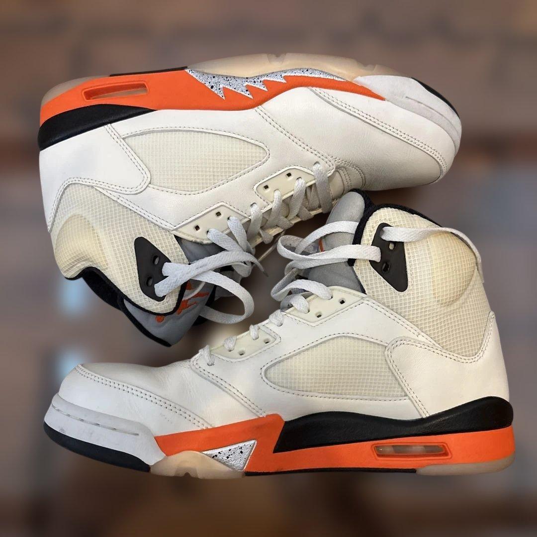 Nike Air Jordan 5 ホワイト/オレンジ