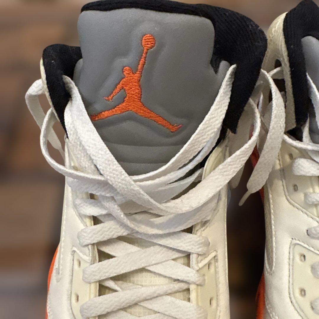 Nike Air Jordan 5 ホワイト/オレンジ