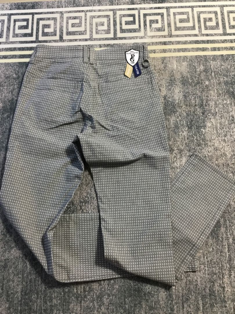 タグ付け☆ PEARLY GATES サイズ0 チェック柄パンツ グレー系