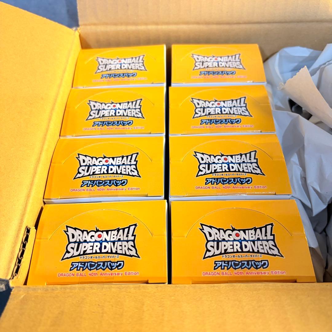 テープ付　ドラゴンボールスーパーダイバーズ アドバンスパック 40th 8box