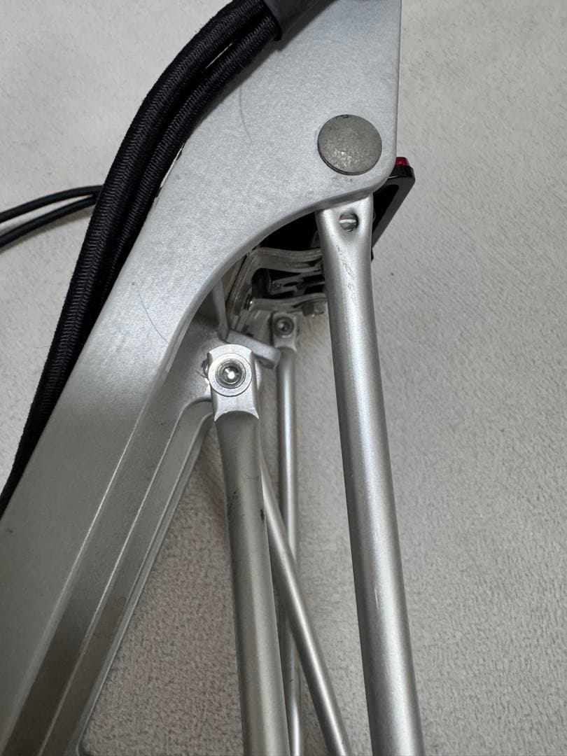 【値下げ】Brompton シルバー荷台 テールライト付き