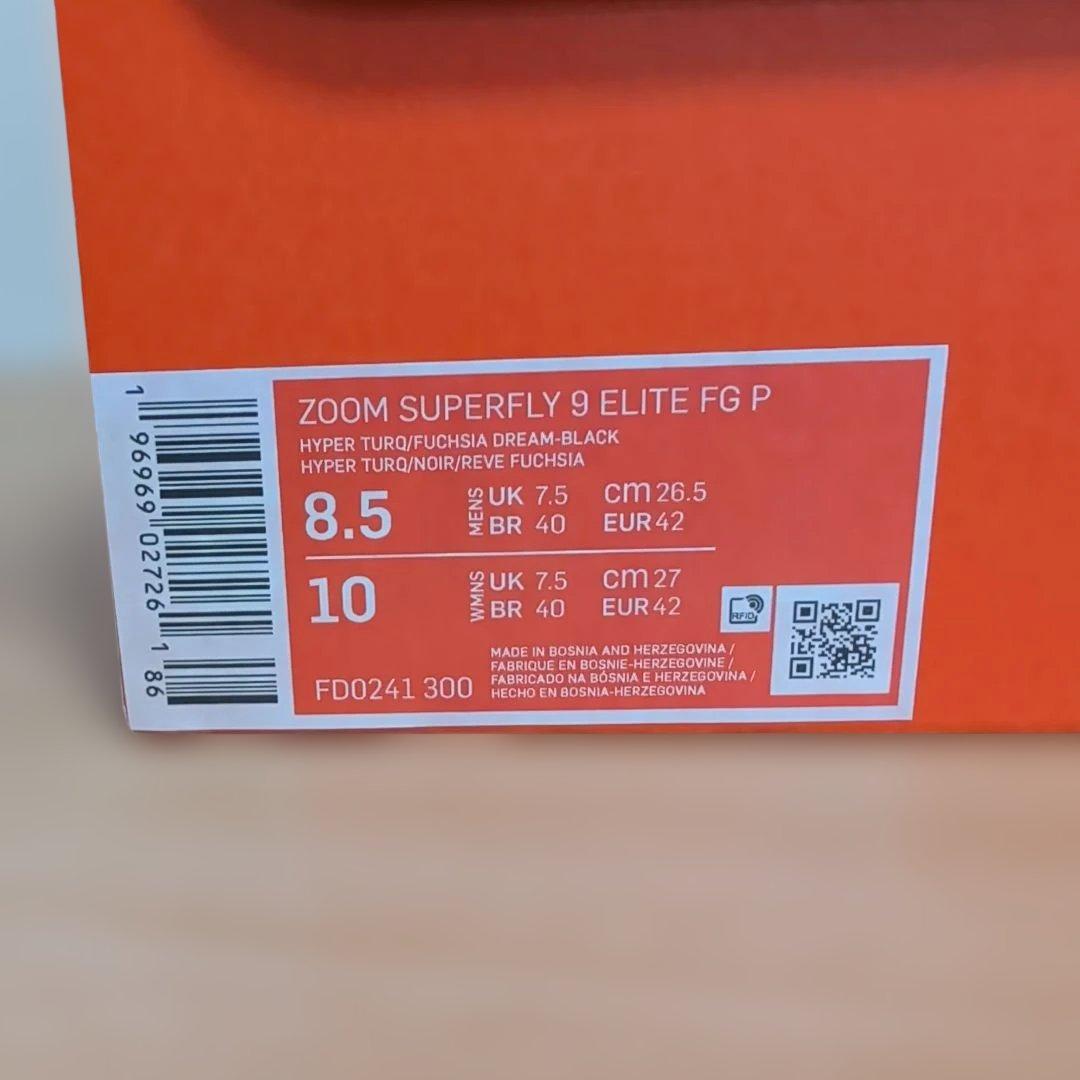 NIKE マーキュリアル ズームスーパーフライ9　エリートFG　26.5cm