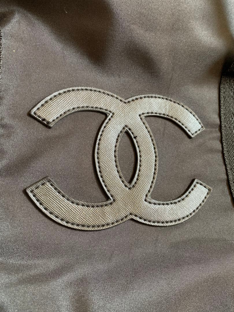 超特品CHANELボストンバッグ☆シャネルノベルティブラック黒ストラップ付きジム