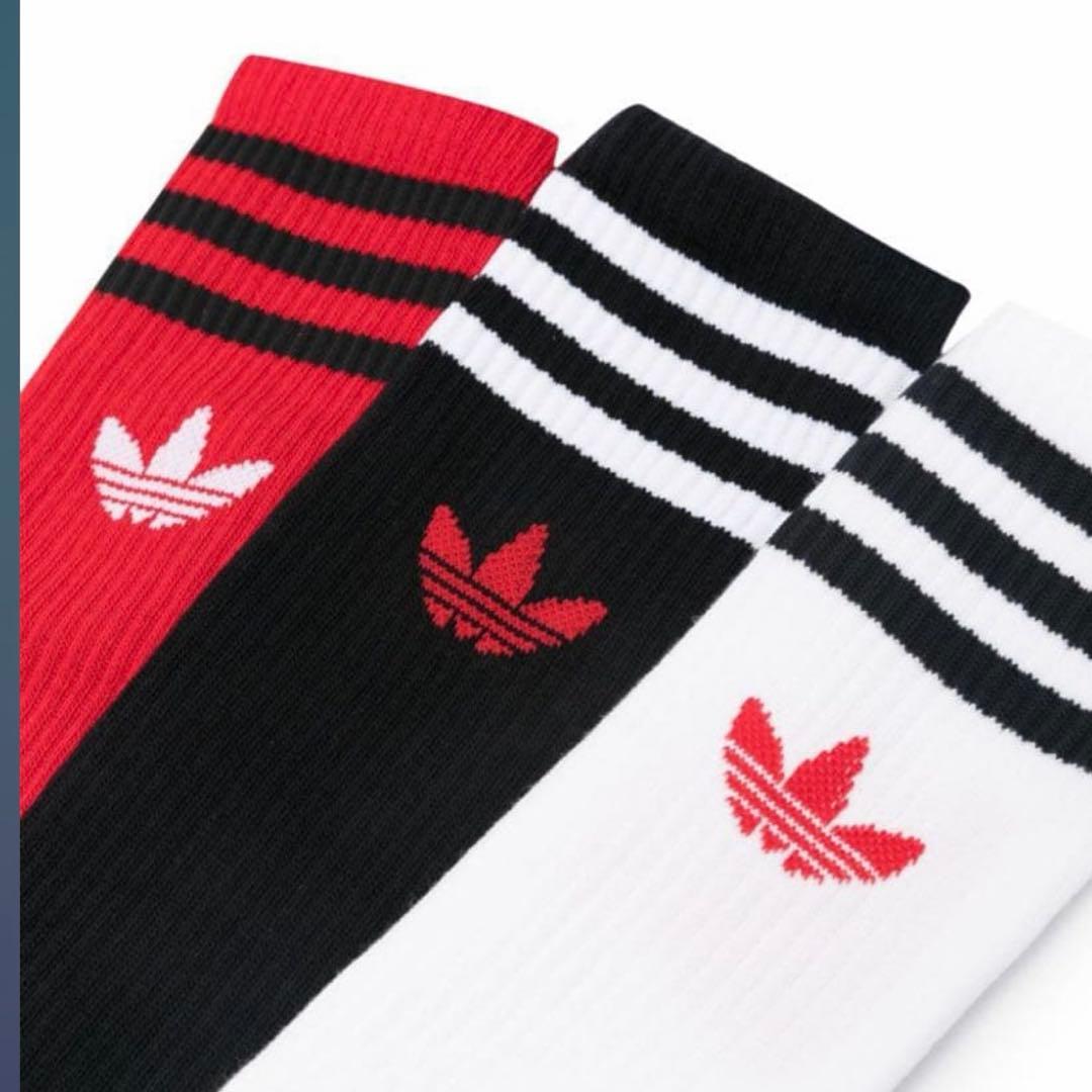 adidasxKORNコラボ　ロングソックス　3色セットL 新品タグ付き