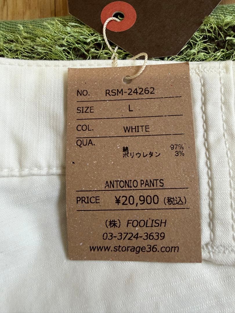 新品正規品ROUGH&SWELL/L】ANTONIO PANTSストレッチパンツ