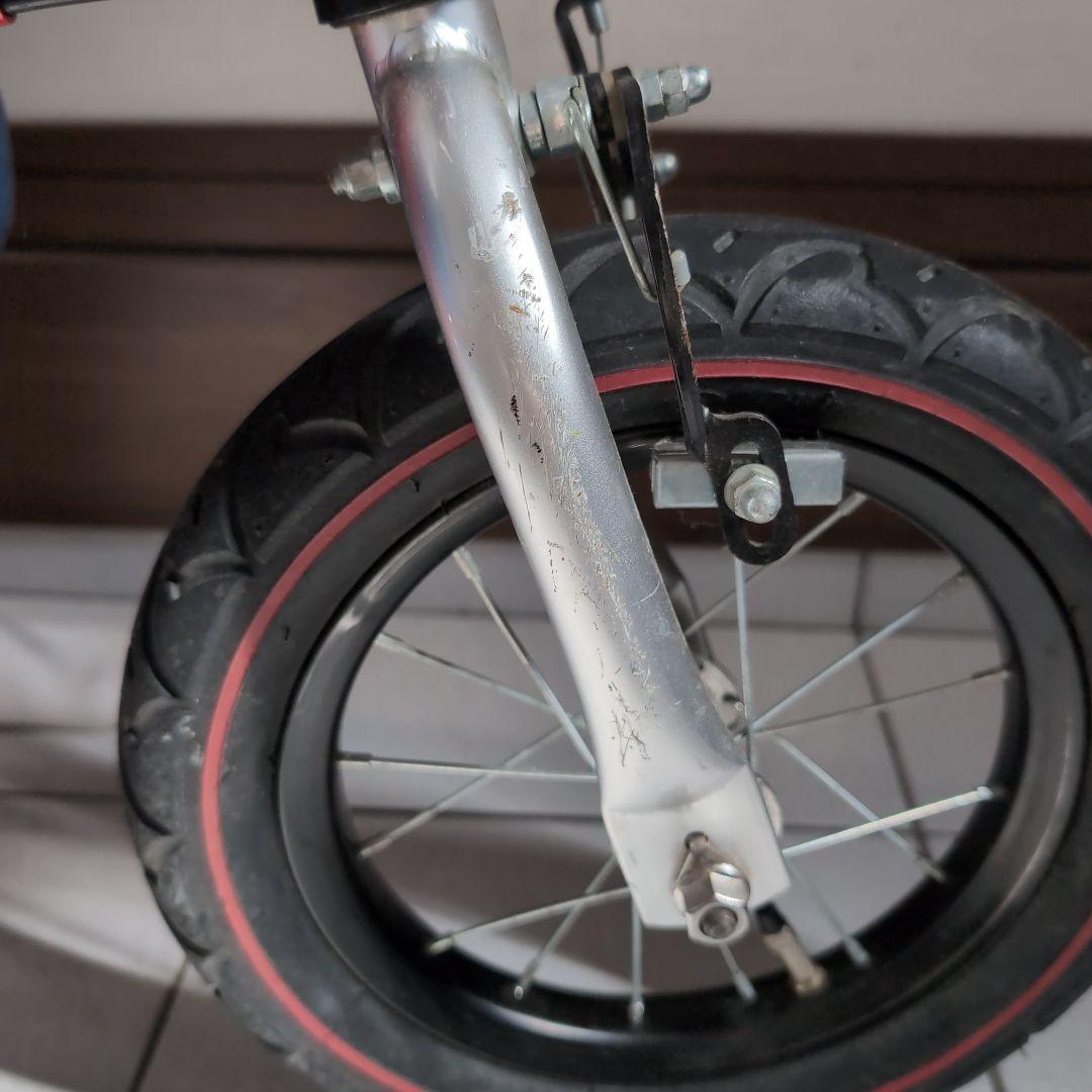 初代へんしんバイクhenshin bike キッズバイク　レッド　スタンド付き