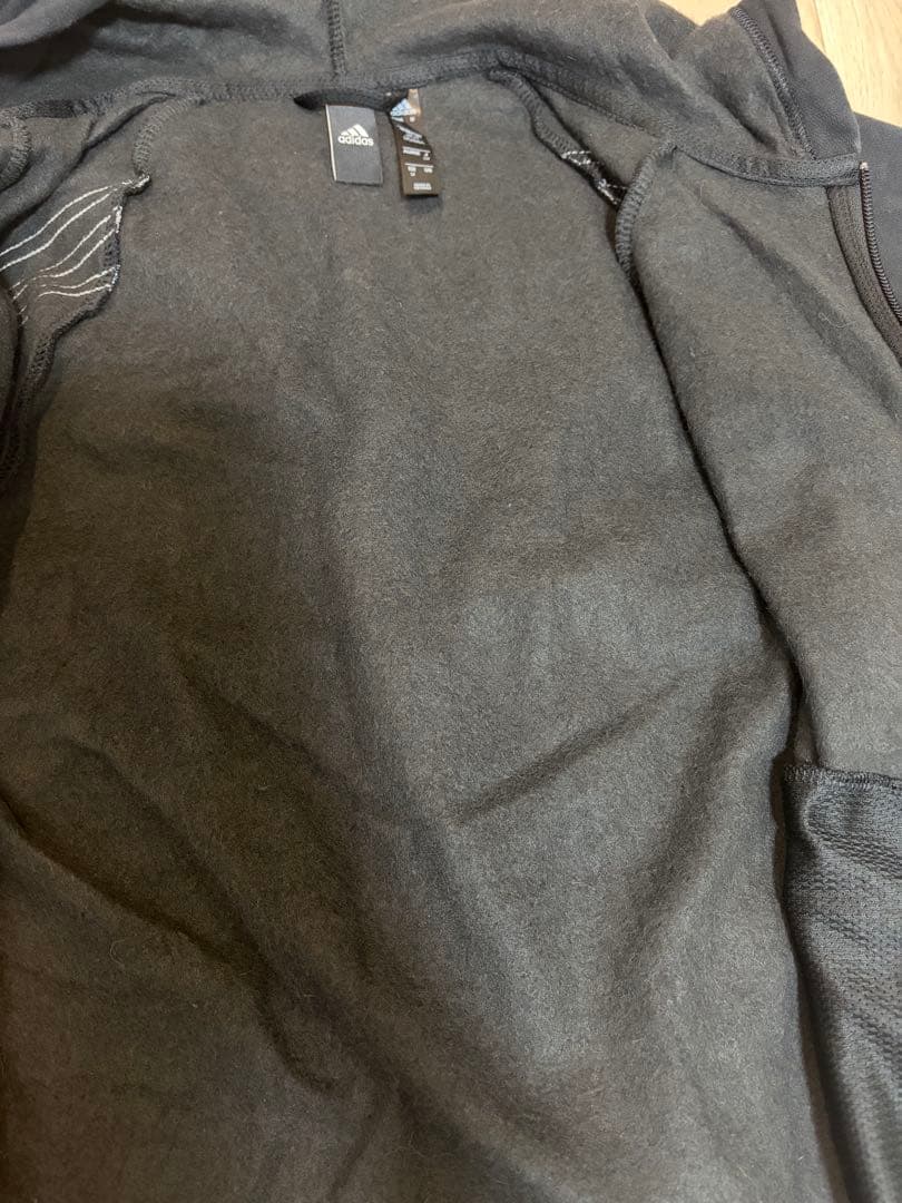 【美品】adidas ジャージ上下セット ブラック/ホワイト M