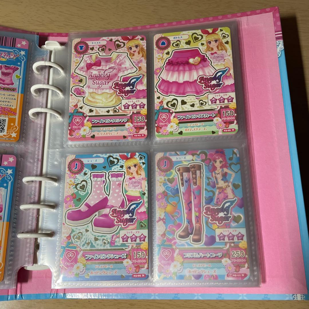 アイカツ エンジェリーシュガー バインダー、カード27枚 、リフィル 星宮いちご