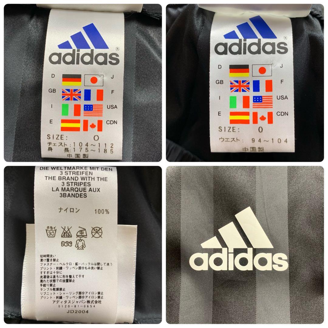 極美品■adidas スポーツウェア　セットアップ　ビッグロゴ　黒　Oサイズ
