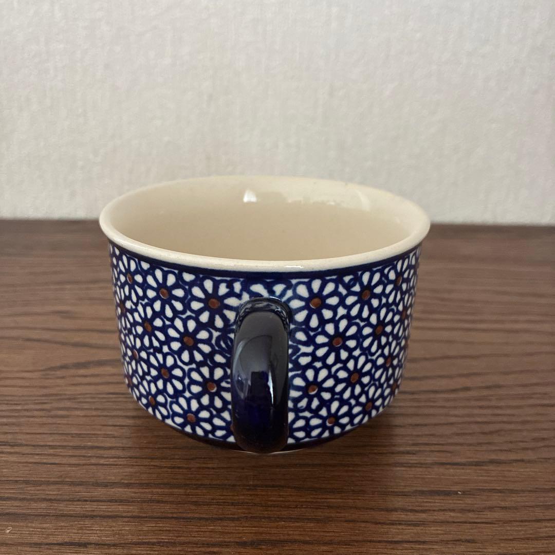 ポーランド食器　ボレス社　ハンドル付きスープカップ⭐️2時間限定タイムセール⭐️