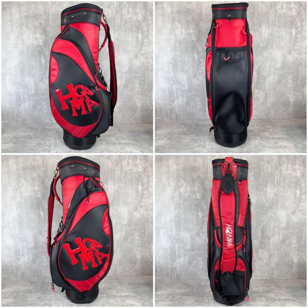 HONMA ホンマ キャディバッグ ブラック レッド