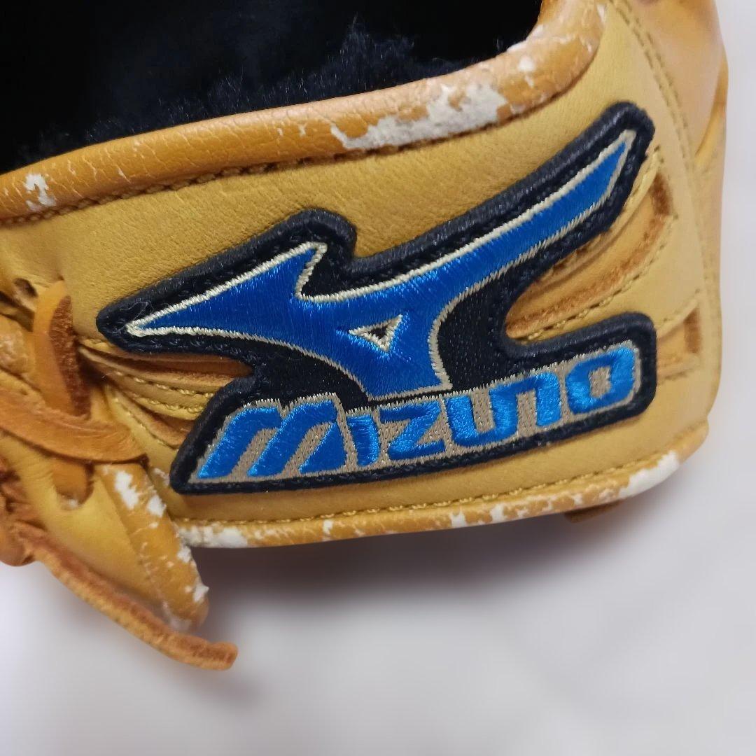 Mizuno 軟式レザーグローブ オレンジ