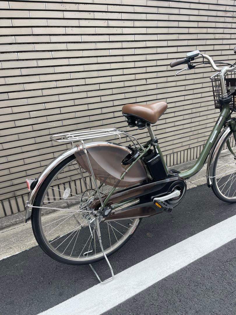 【超綺麗】オリーブグリーン 電動アシスト自転車16Ah