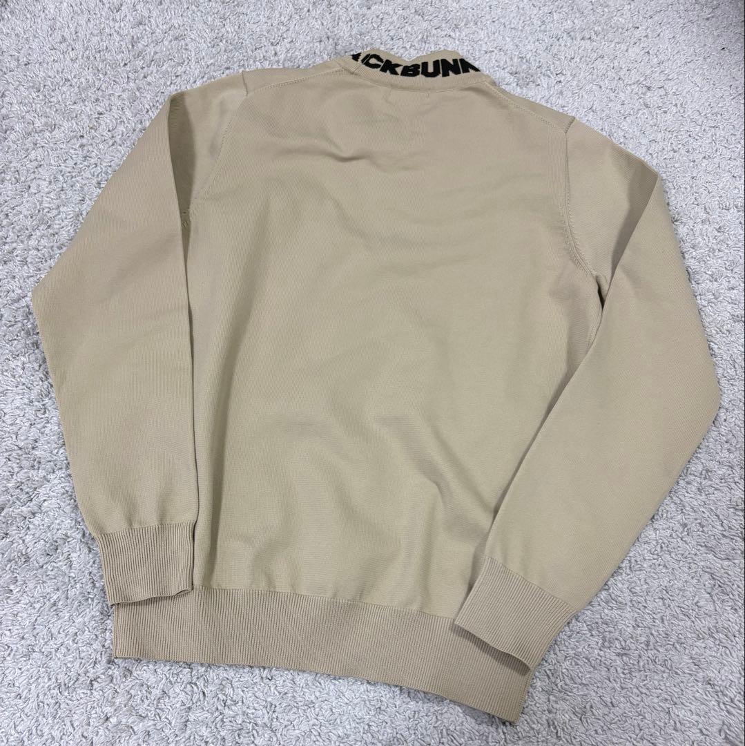新品ジャックバニー モックネック JACKBUNNYジャガードロゴニット