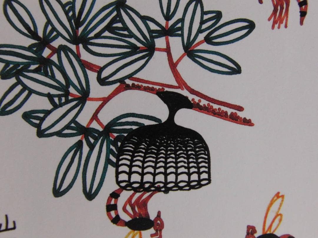 山下清、【蜂の巣】、希少な額装用画集より、美品、日本人画家、新品額装付