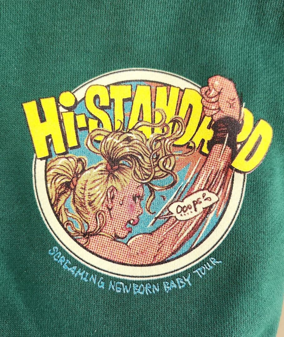 Hi-STANDARD SNB RJB HOODIE グリーンL(ステッカー付)