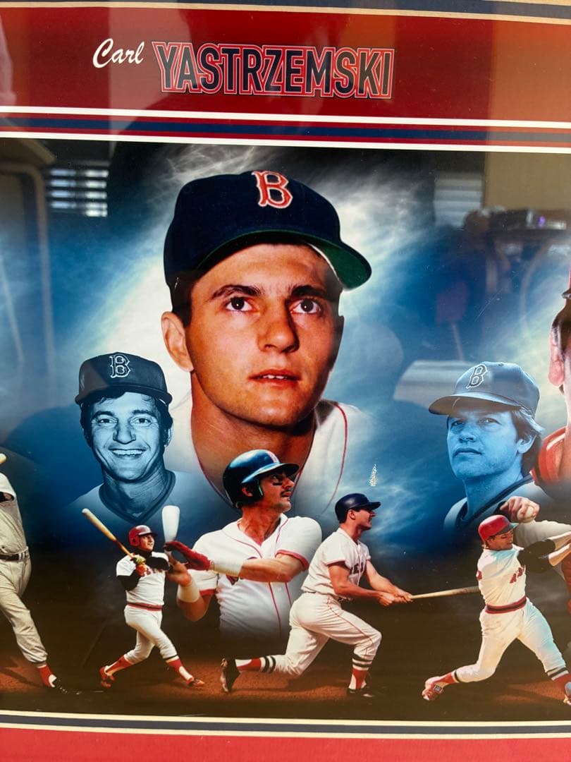 【希少・MLB公式】ボストン・レッドソックス レジェンド 額装 フォトパネル