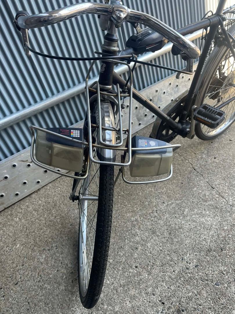 シティサイクル ブラック 1速 前照灯付き