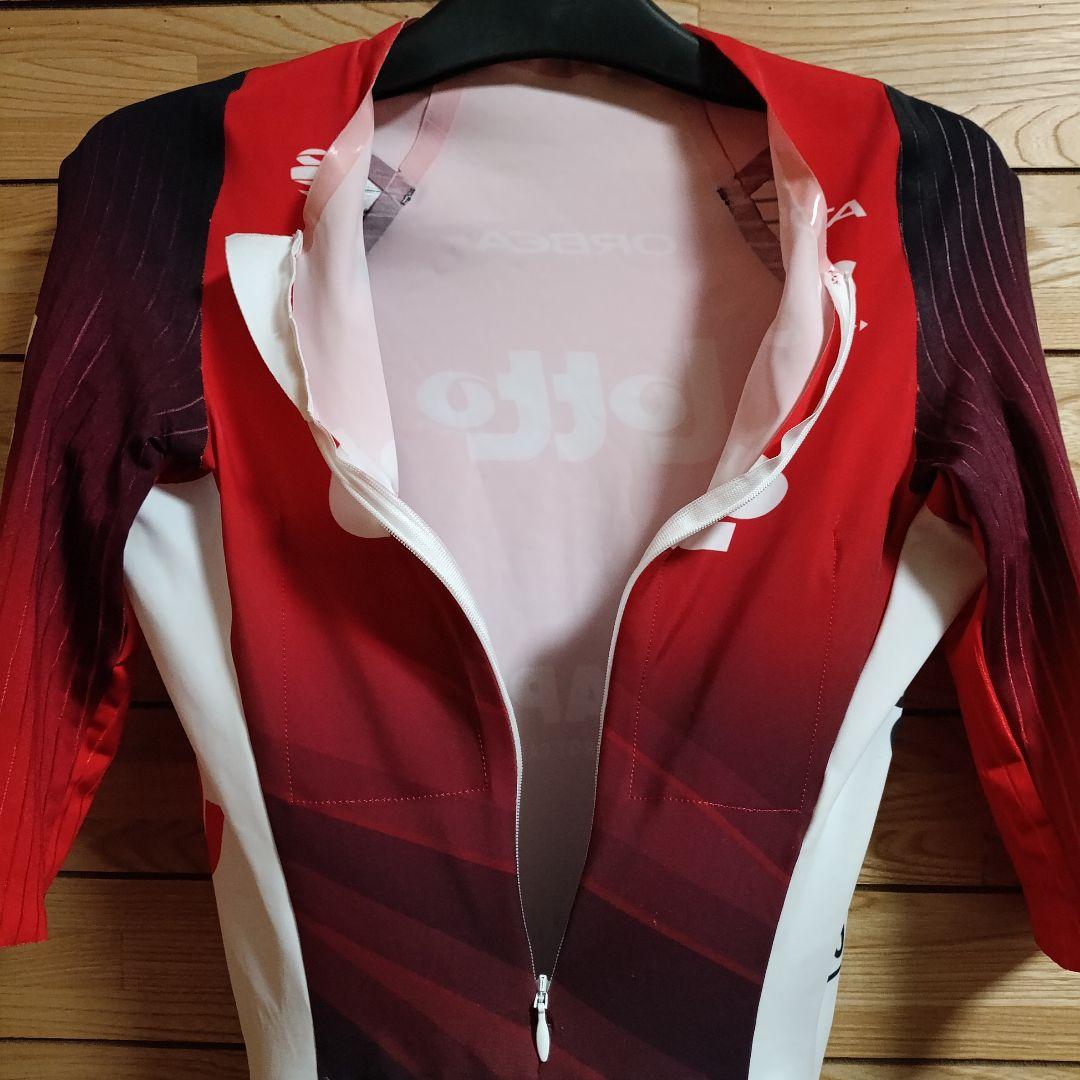 支給品　Lotto Cycling Team　半袖スキンスーツ　ロット　ワンピ