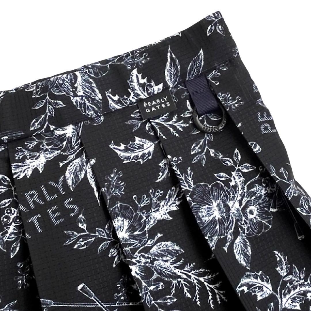 736 パーリーゲイツ 定価39,600円 花柄プリーツ切替スカート 0 S