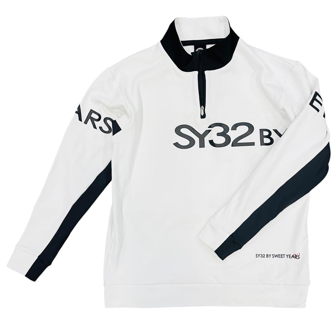 SY32 ハーフジップ シャツ ブルゾン 長袖 裏起毛 アウター メンズL