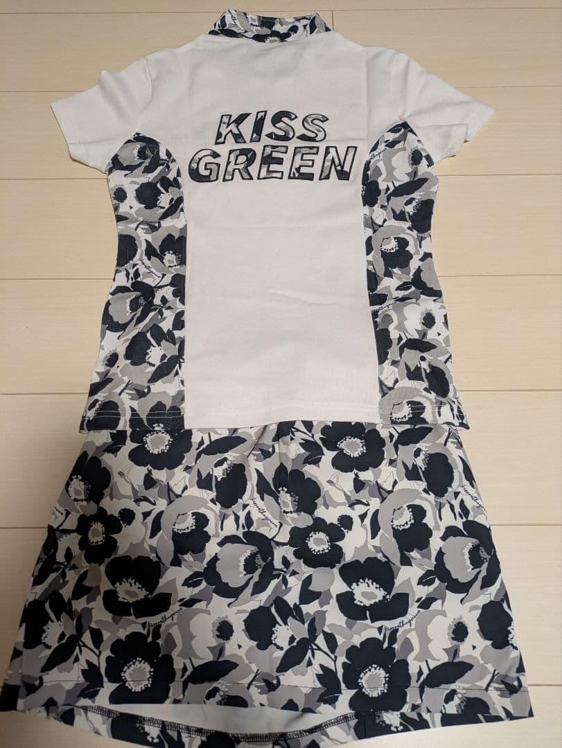 KISS GREEN フラワープリント ワンピース