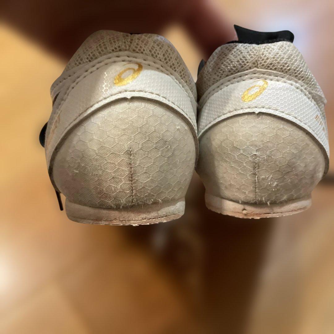 ASICS エフォート13スパイクシューズ 22.0 cm ホワイト/ブラック