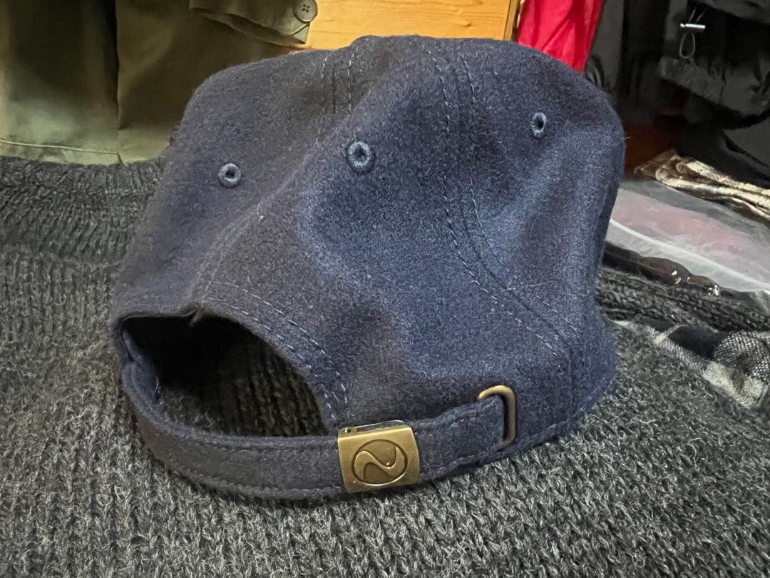 clubhaus クラブハウス　ウールキャップ　ネイビー