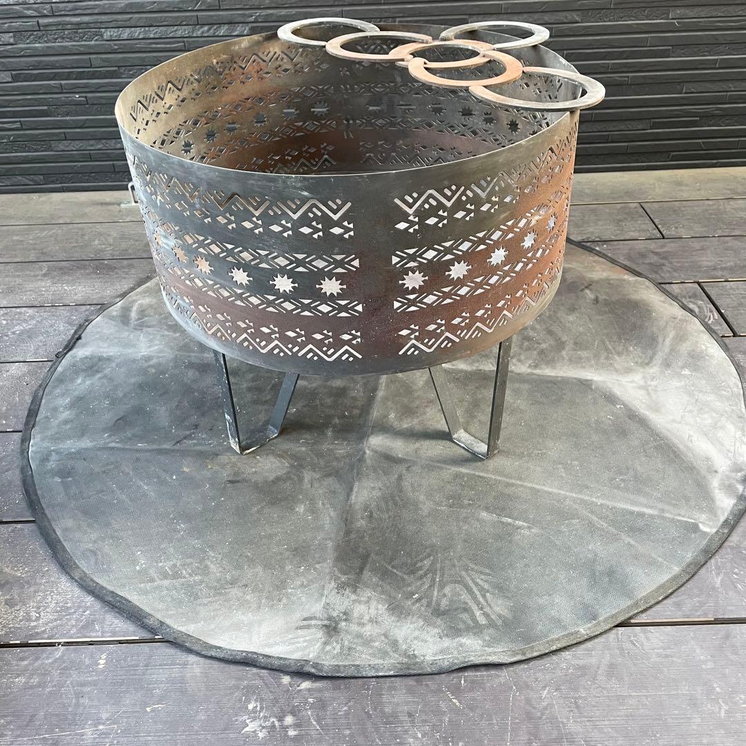 焚き火台　ナバホ柄