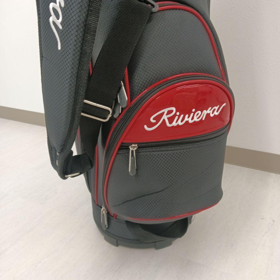 Riviera ゴルフバッグ　黒赤