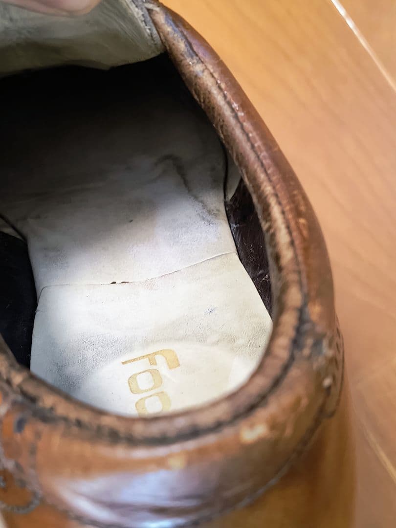 FOOTJOY フットジョイ　ウィングチップ ゴルフシューズ ブラウン　25.5
