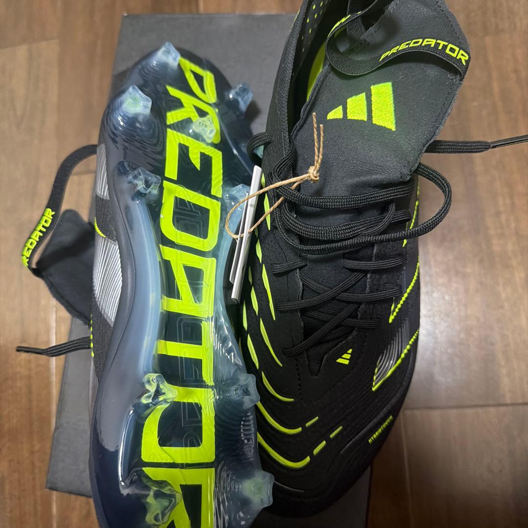adidas Predator ブラック/ライム サッカーシューズ