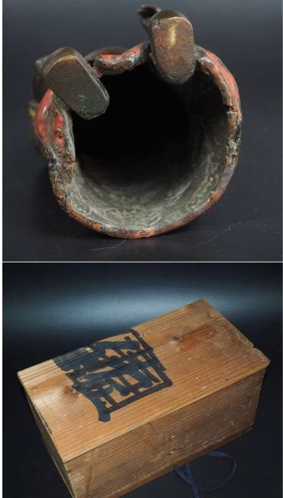 送料無料　★極希少★江戸期七宝置物　高18.5ｃｍ　大珍品