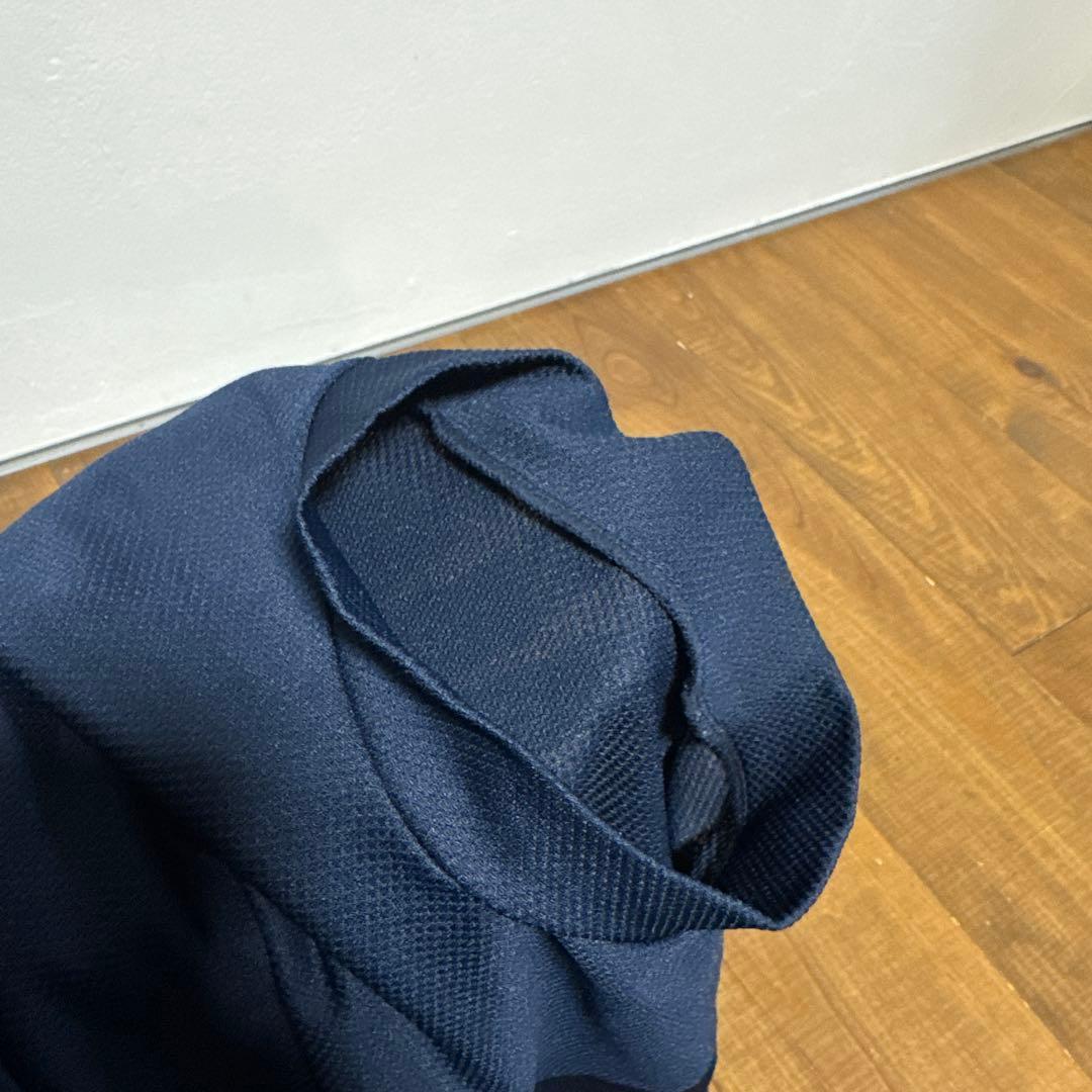 アンパスィ　モックネックシャツ　Lサイズ　ネイビー