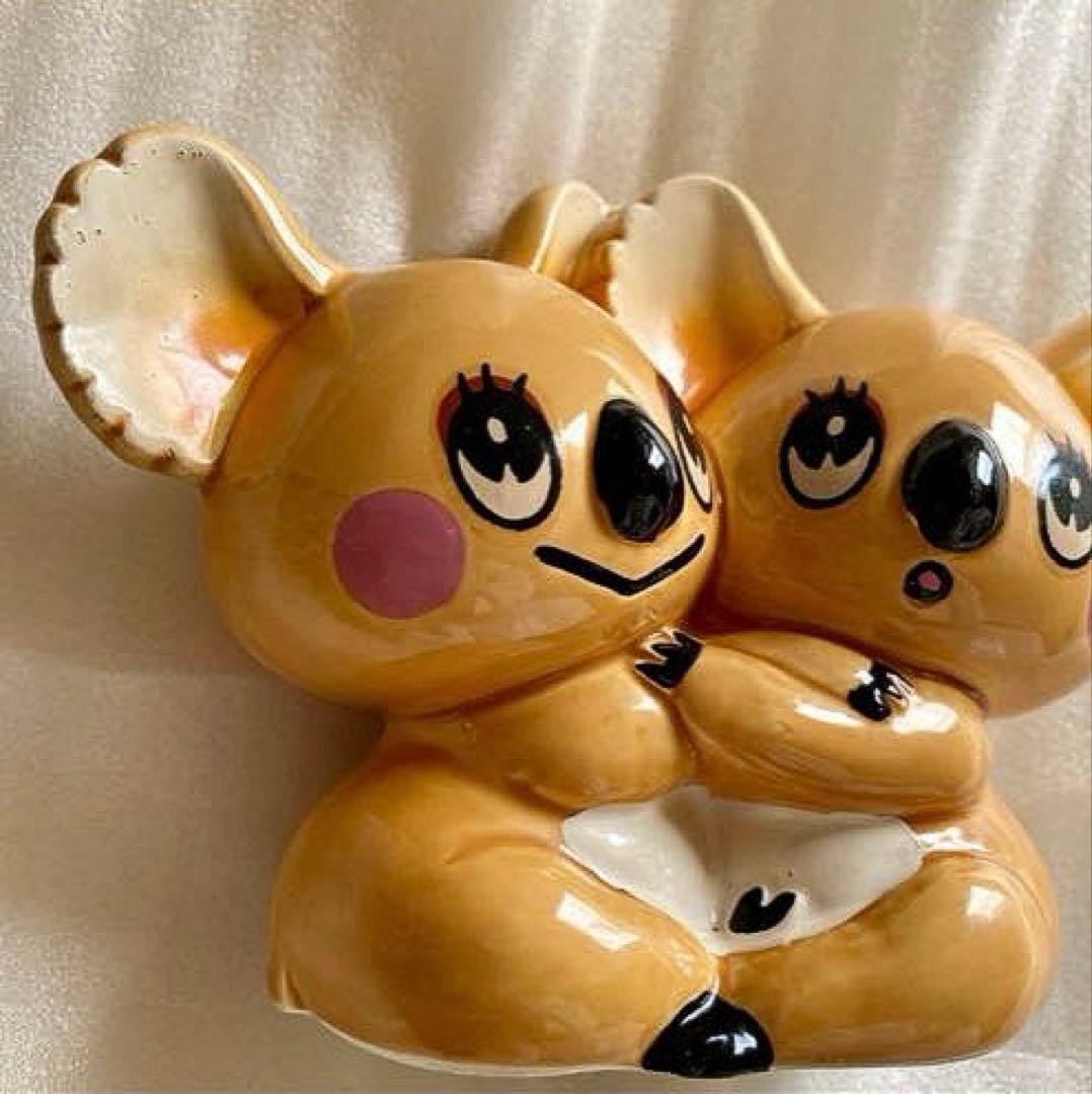 昭和レトロポップ　内藤ルネ　ふたごのコアラ　貯金箱