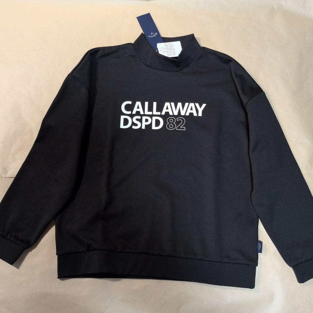 Callaway:レディース:Lサイズ:ダブルニット モックネック スウェット黒