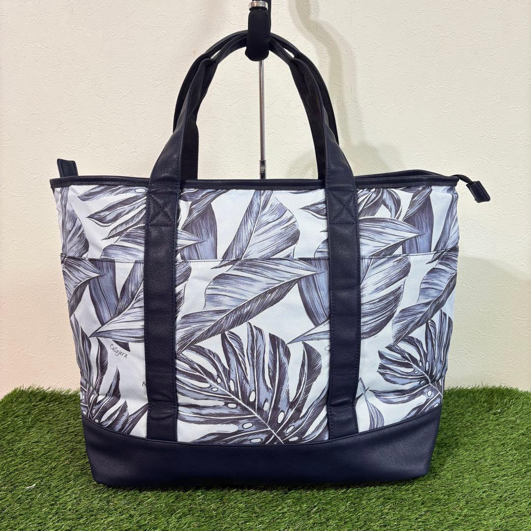 【CALLEJERA】新品　カジェヘラ　リーフ柄トートバッグ　ロッカーバッグ