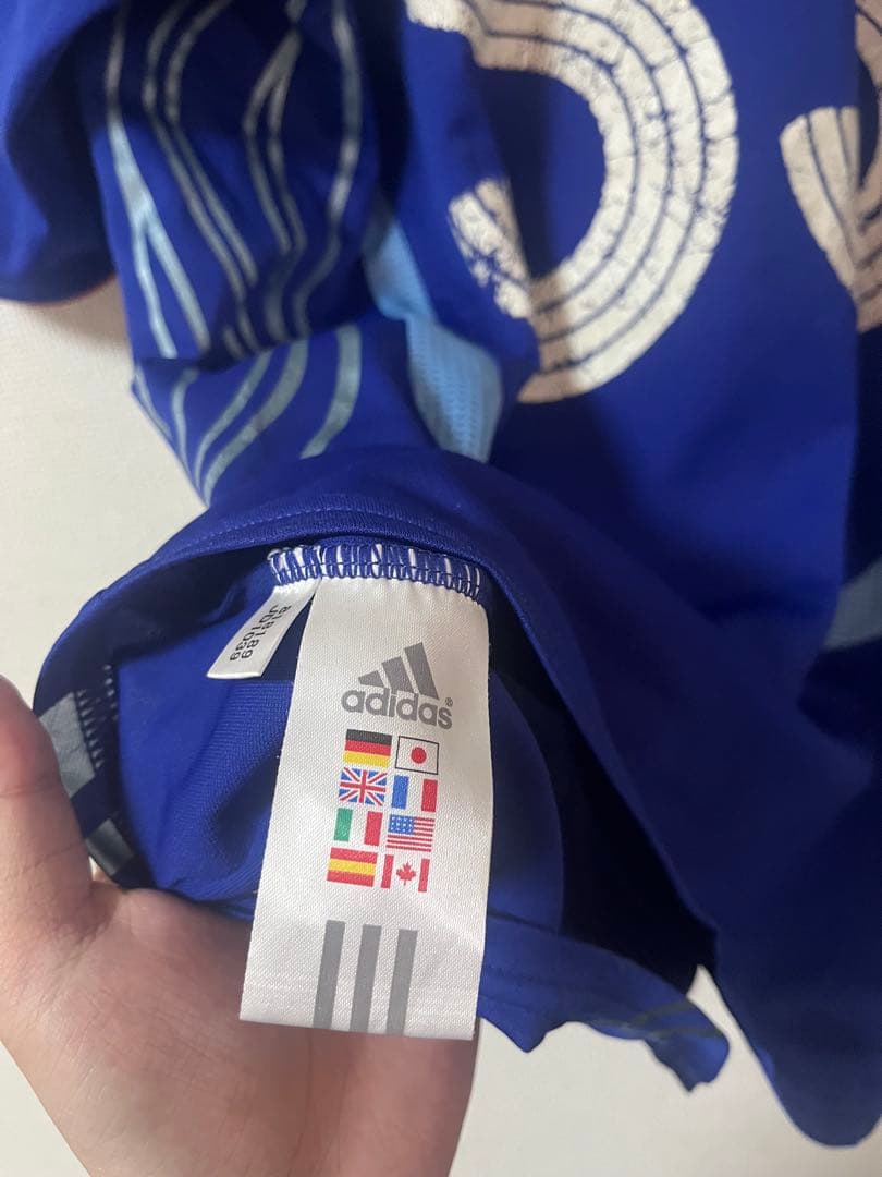 adidas サッカー　日本代表　ユニフォーム 中村憲剛選手　ゲームシャツ