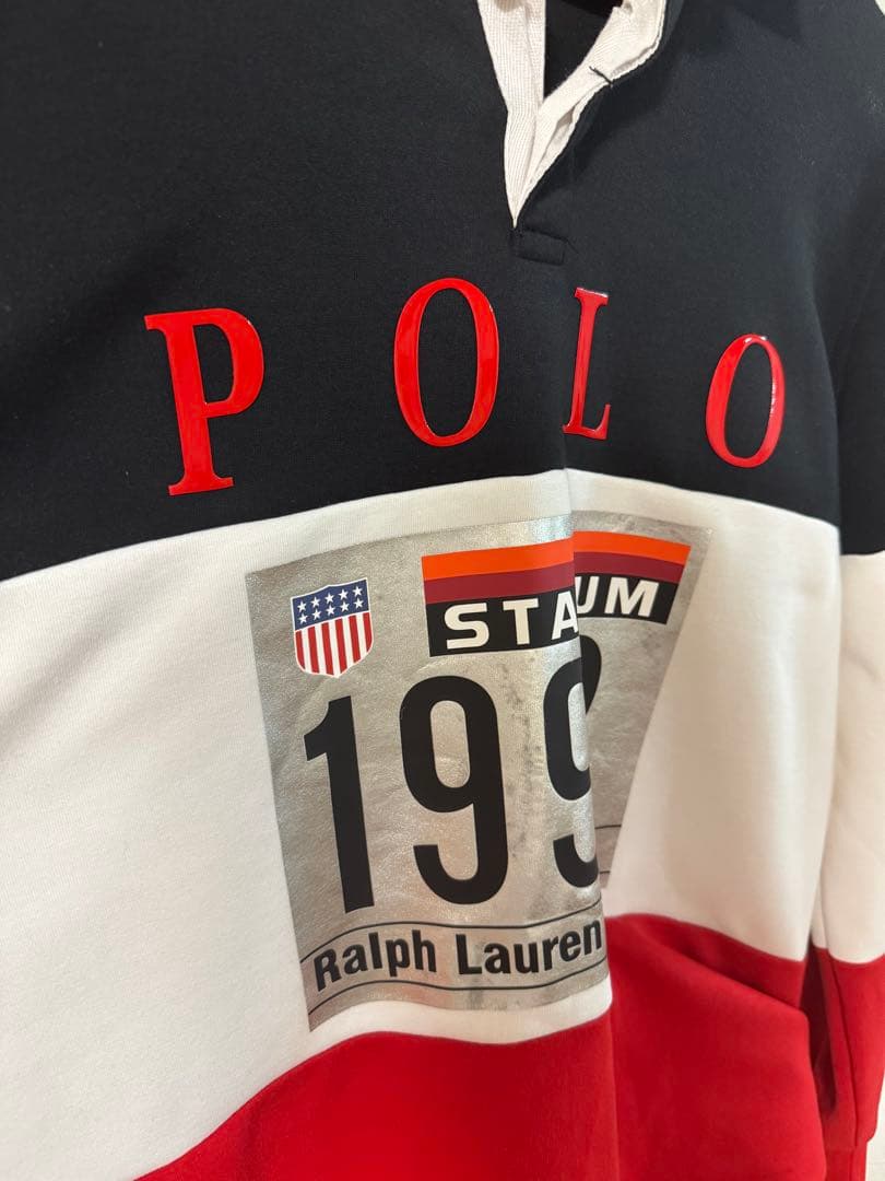 Polo by Ralph Lauren 1992 ラガーシャツ M