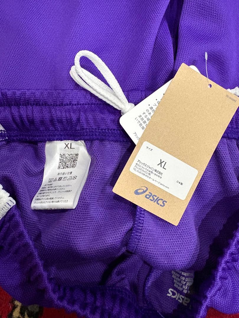 ★レトロパープル　ASICS　アシックス　バレーボール　ゲームパンツ　パンツ
