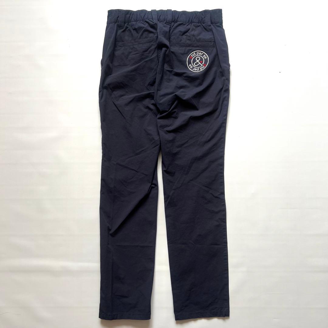 and per se アンパスィ　ナイロンパンツ　レディース　M 紺　ズボン