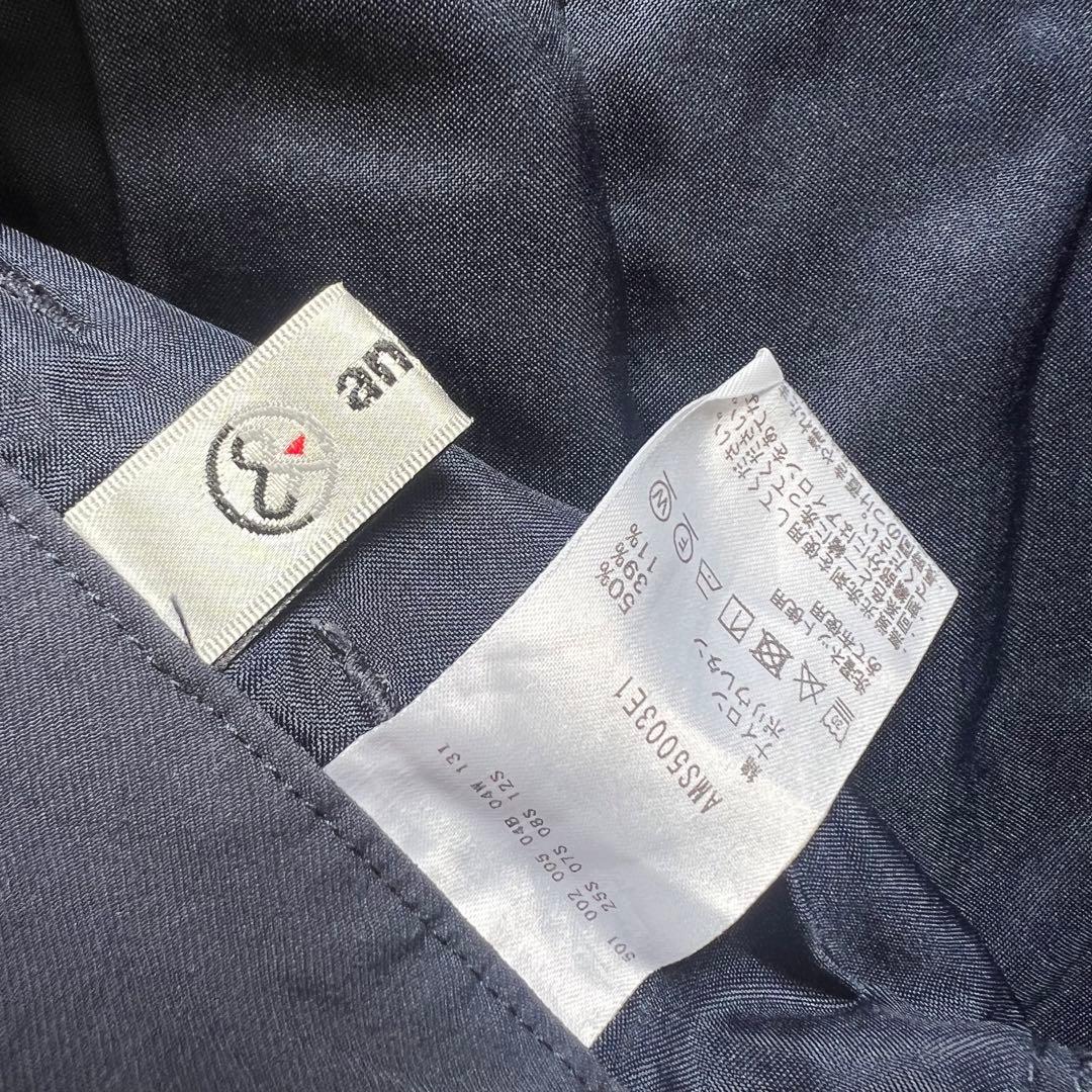 and per se アンパスィ　ナイロンパンツ　レディース　M 紺　ズボン