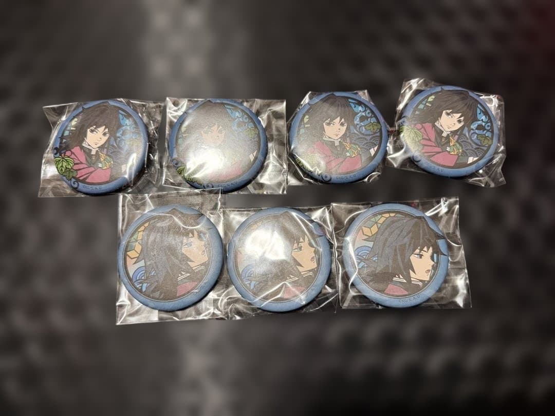 鬼滅の刃 冨岡義勇 和紙缶バッジ 19点セット　ジャンプショップ限定