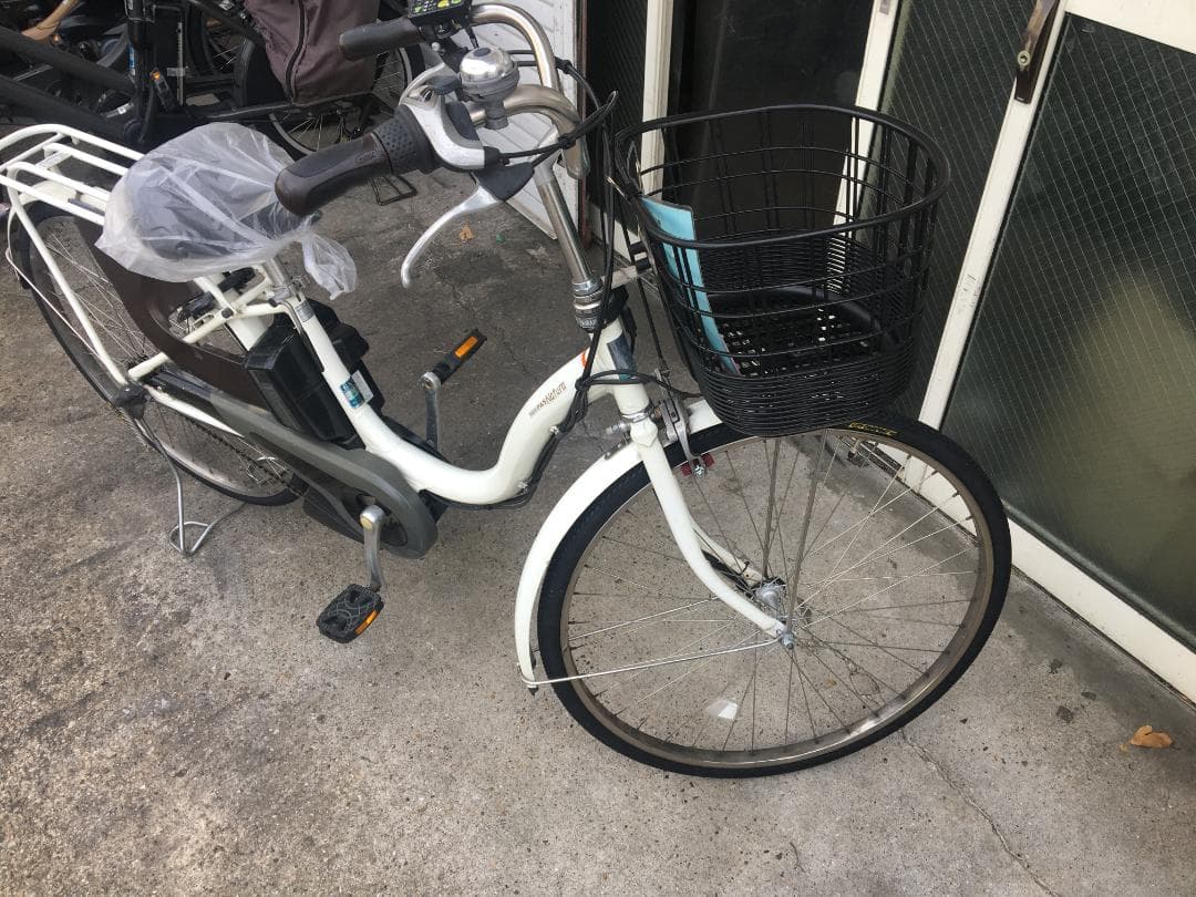 地域限定送料無料　パス　ナチュラ　15,4AH　子供乗せ　白　神戸　電動自転車