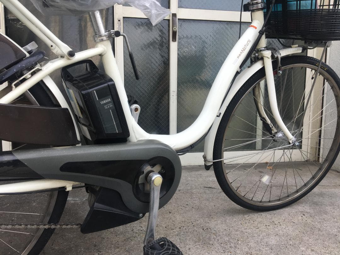 地域限定送料無料　パス　ナチュラ　15,4AH　子供乗せ　白　神戸　電動自転車