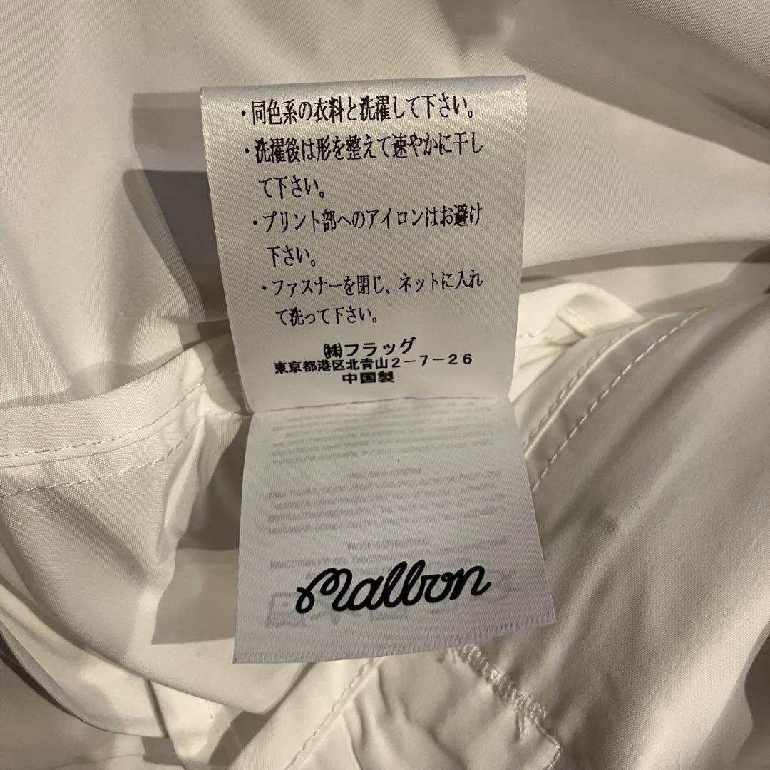 MALBON フード付きアノラック ハーフジップ ナイロンジャケット L