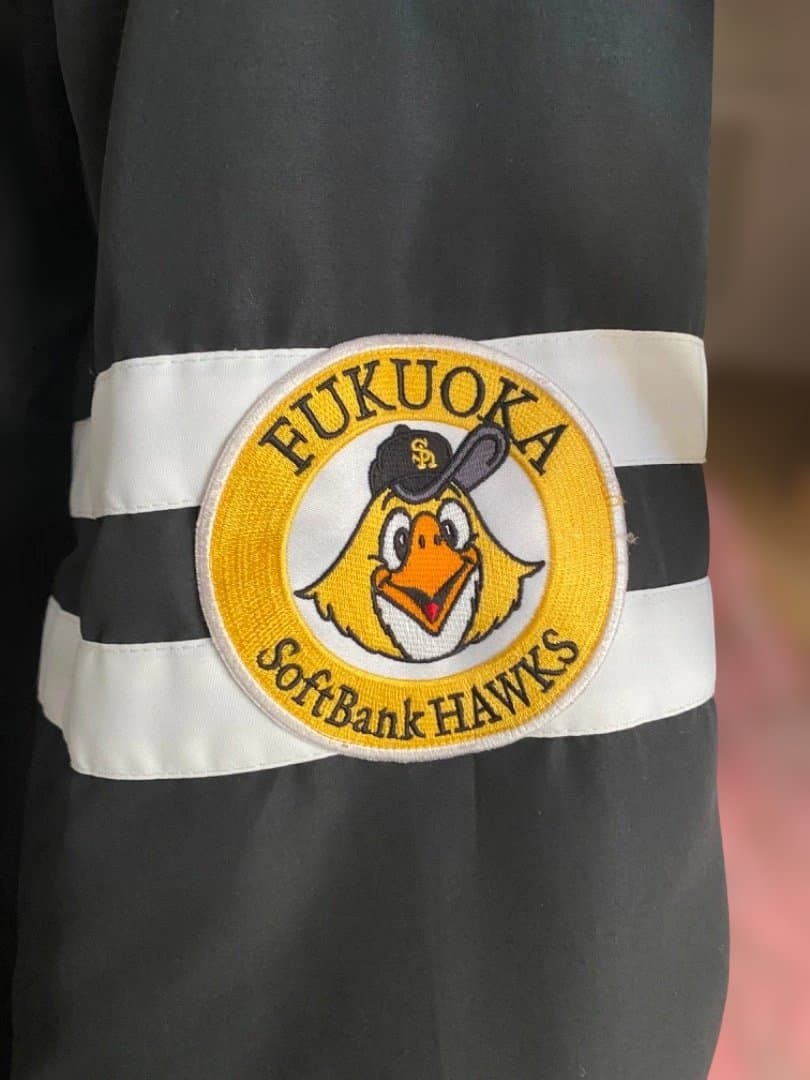 SoftBank Hawks ジップアップジャケット Lサイズ ブラック